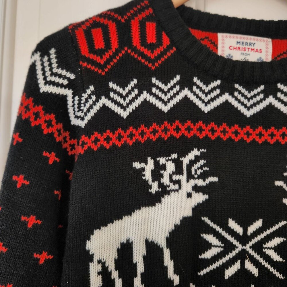 Cute Ugly Christmas Sweater Reindeer Snowflake Holiday Festive Winter Cozycore S - Picture 3 of 9